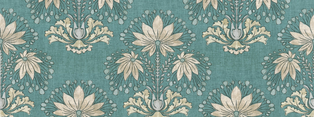 Mary 596 Teal by Covington Designer Fabric