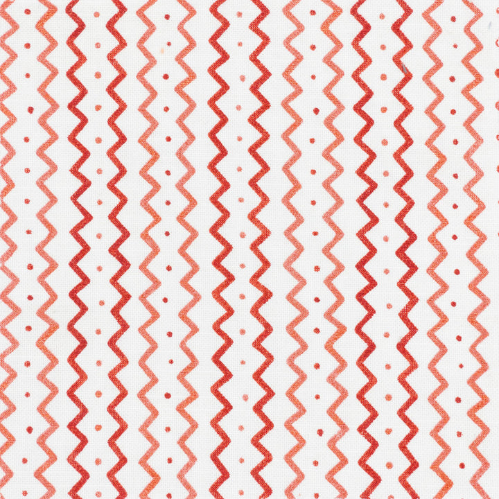 Mason 3 Radish by Stout Designer Fabric RAINBOW LIBRARY CAMELLIA/CLAY 100%COT CHINA Horizontal: 4.500 and Vertical: 5.000 54 in - Swanky Fabrics -