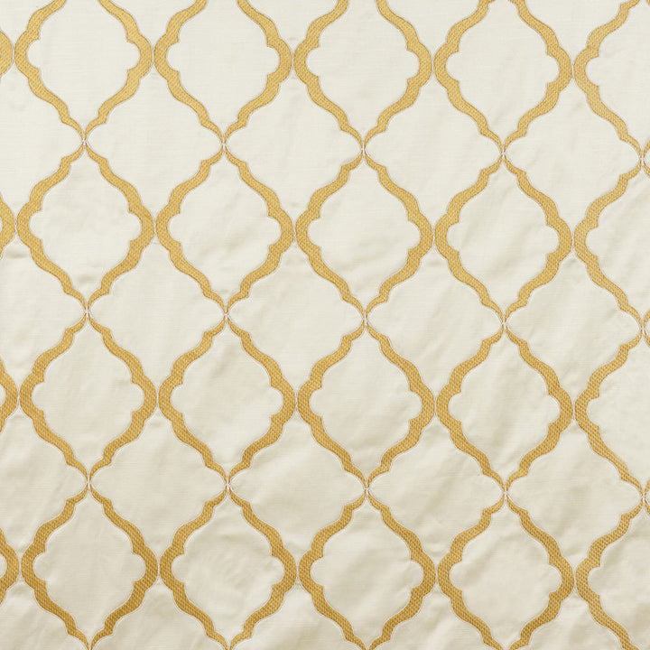 Mather 5 Gilt by Marcus William Designer Fabric KAI/MARCUS WILLIAM AMALFI 59%COT 41%POL %BEMB INDIA </p><p>Repeat: 9 52 in - Swanky Fabrics -
