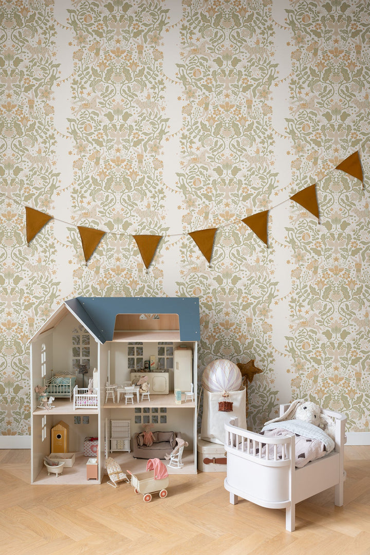 Cirkus Moss Wallpaper by York Wallcoverings Designer