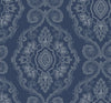 Nautical Damask Nautical Blue MB30322 by Seabrook Designs Designer Wallpaper