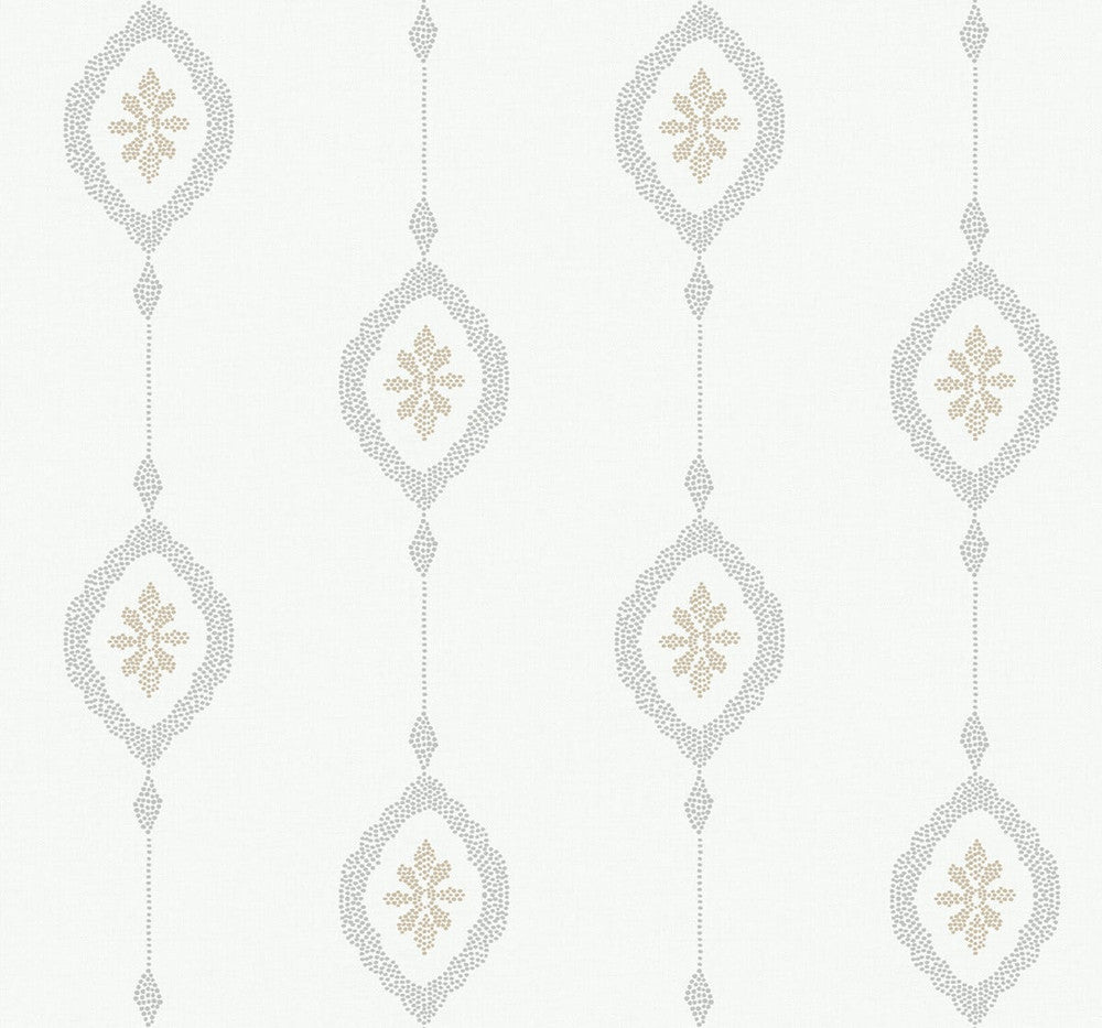 Sand Dollar Stripe Sand Dunes MB30505 by Seabrook Designs Designer Wallpaper