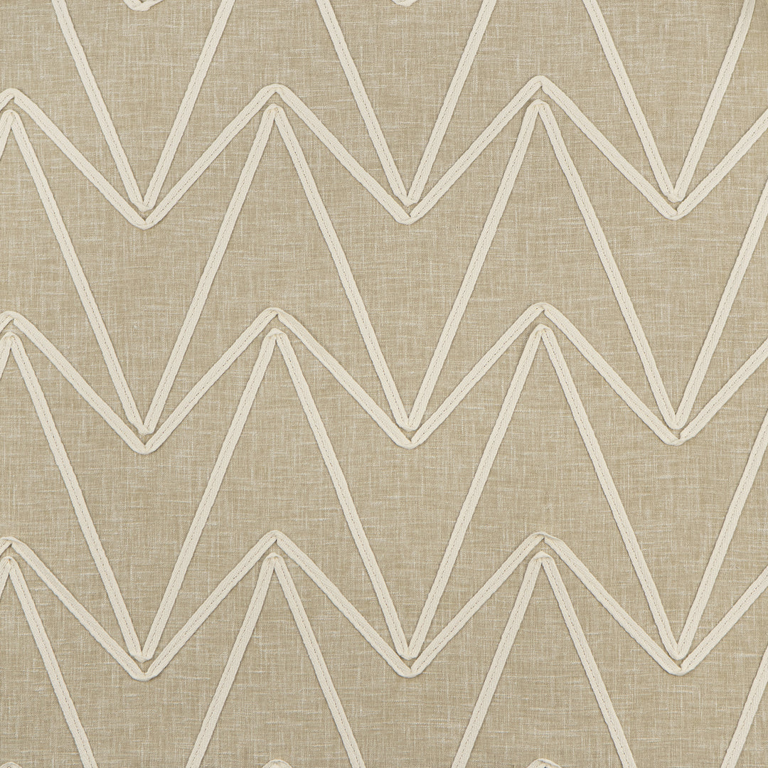Midway # 419 Natural by Maxwell Designer Fabric Color Theory-Vol. X Driftwood BASE: 52% POLYESTER 48% COTTON EMB: 100% COTTON INDIA EMB: V-18.9" H-17" W: 54" EMB: 53" - Swanky Fabrics -
