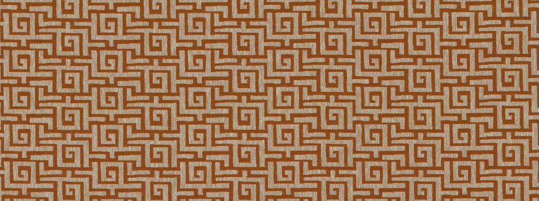 Meander 321 Tangerine by Covington Designer Fabric