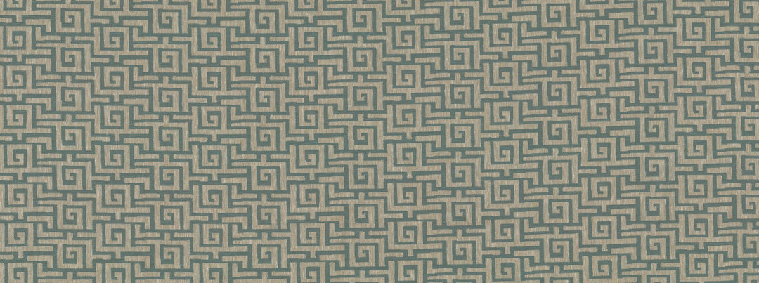 Meander 521 Aquamarine by Covington Designer Fabric