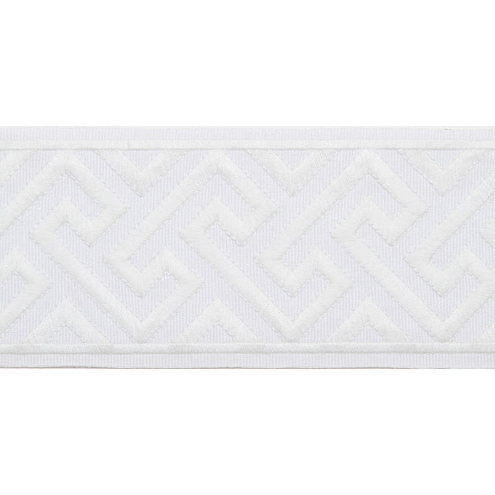 Melrose Emb Tape Coconut by Magnolia Designer Trim - 51% Fibranne, 49% Polyester China Horizontal: and Vertical: 3.5 - Swanky Fabrics -