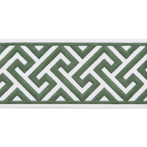 Melrose Emb Tape Emerald by Magnolia Designer Trim