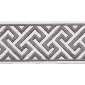 Melrose Emb Tape Gray by Magnolia Designer Trim