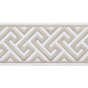 Melrose Emb Tape Linen by Magnolia Designer Trim