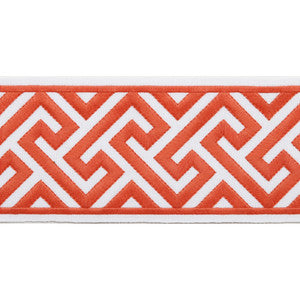 Melrose Emb Tape Papaya by Magnolia Designer Trim