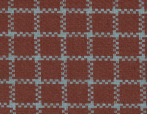 Melville Terracotta 004 by Norbar Designer Fabric PANAMA 66% POLYESTER 34% COTTON INDIA 1 1/2"V - 1 1/4"H 54 - Swanky Fabrics -