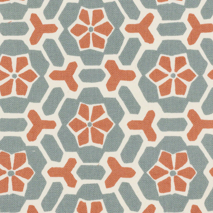 Merger 1 Seaglass by Stout Designer Fabric COMFORTABLE LIVING QUARTZ/TILE 100%COT INDIA Horizontal: 5.250 and Vertical: 3.125 55 in - Swanky Fabrics -