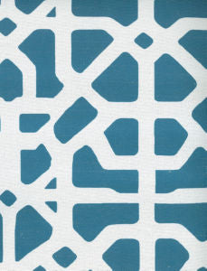 Meridian Blue 62 by Norbar Designer Fabric 65% POLYESTER 35% COTTON SPAIN 12 3/4"V 12"H 54 - Swanky Fabrics -