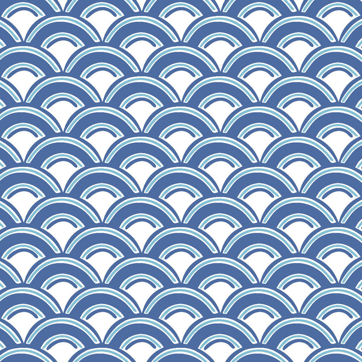 Merlin 1 Lake by Aoc Designer Fabric THE ART OF COLOR OASIS 100%COT USA Horizontal: 1.000 and Vertical: 0.750 54 in - Swanky Fabrics -