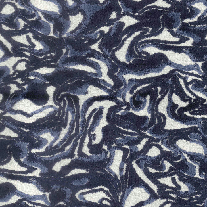 Mezzo Indigo by Norbar Designer Fabric RITZ 85% VISCOSE 15% POLYESTER INDIA 13"V 14 1/4"H 57 - Swanky Fabrics -