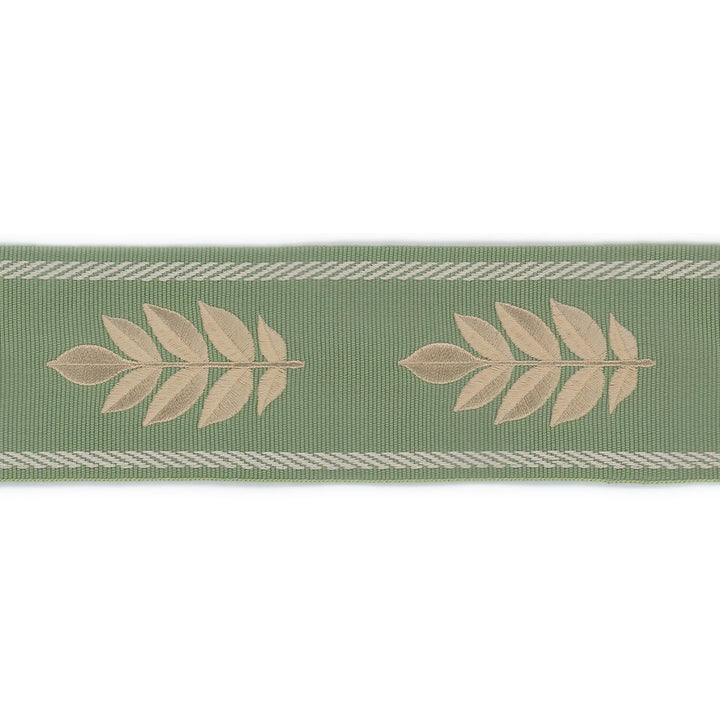 Midfield Tape 3 Sage by Stout Trim Stout Trim Midfield Tape 3 SageTrim NEW TRADITIONS TRIM 90%SVI 10%POL CHINA </p><p>Repeat: H: 3.875, V: 0.000 2.5 in - Fabric Carolina -