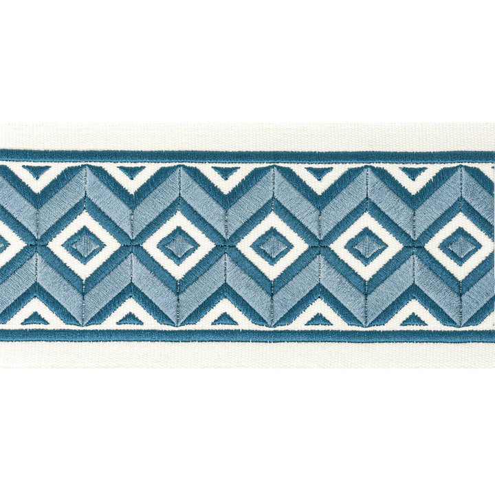 Midland Tape 1 Denim by Stout Designer Trim STITCHED UP TRIM 100%COT %BEMB INDIA FLAME RETARDANT-U.F.A.C. CLASS 1 CATB 117-2013 WYZENBEEK 27 000 DOUBLE RUB WEAR TEST (HEAVY DUTY) Horizontal: 4.000 and Vertical: 1.500 4 in - Swanky Fabrics -