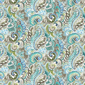 Midland Seaglass by Norbar Designer Fabric PRISM CARNIVAL 100% COTTON KOREA 13 1/2"V 27"H 54" - Swanky Fabrics -