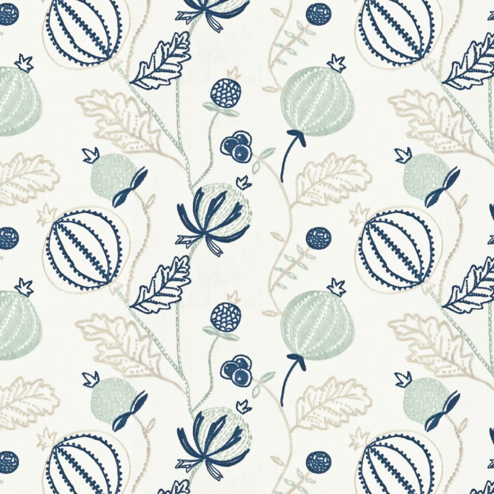 Miguel 4 Navy by Marcus William Designer Fabric MARCUS WILLIAM KENDI SHOWROOM 52%SVI 26%COT 22%LIN INDIA MARTINDALE WEAR TEST (LIGHT DUTY) </p><p>Repeat: 12.375 53.25 in - Swanky Fabrics -