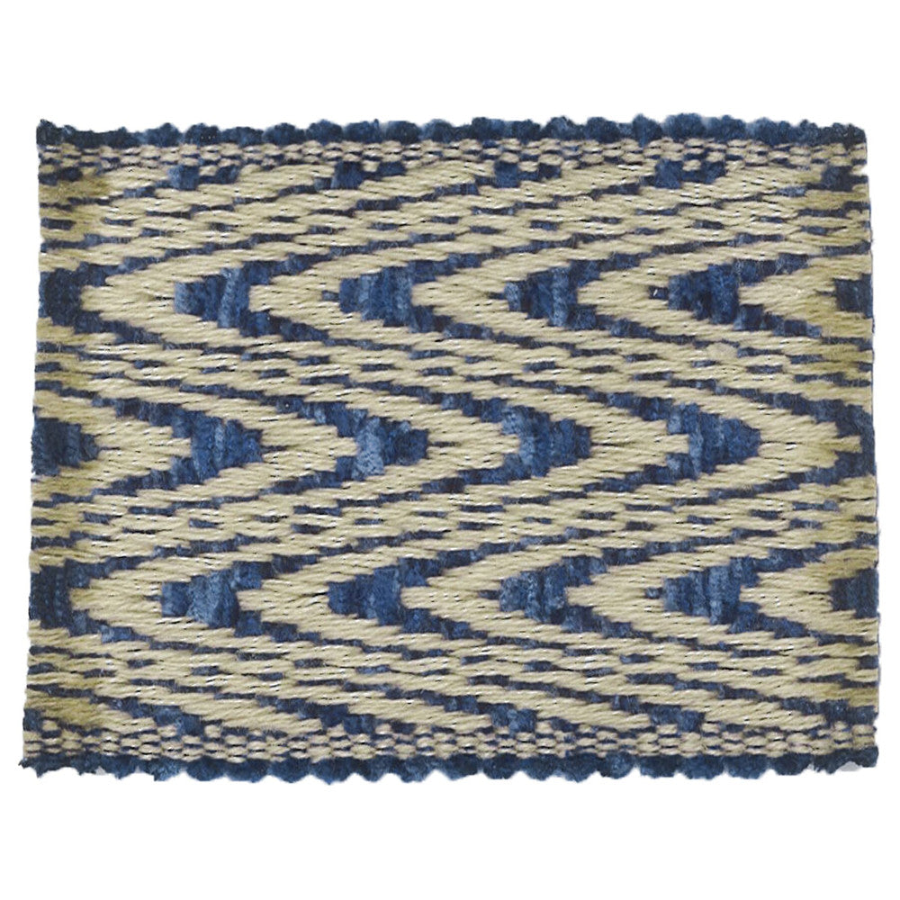 Milbank 9 Royal by Stout Designer Trim TREND ALERT TRIM 50%COT 50%LIN CHINA Horizontal: 0.63 and Vertical: 0 2.25 in - Swanky Fabrics -