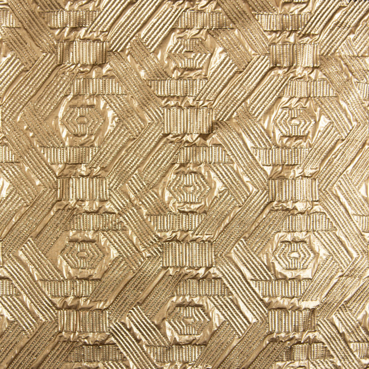 Mimic Gold by Norbar Designer Fabric PARAMOUNT 100% POLYESTER CHINA 9 1/2"V 7"H 110 - Swanky Fabrics -