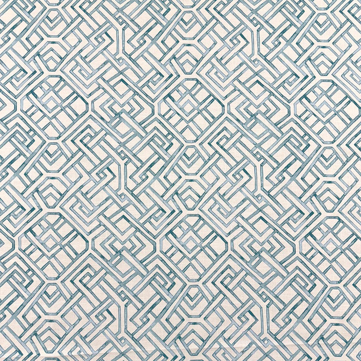 Miriam Turquoise by Magnolia Designer Fabric - 100% Cotton India 18000 Horizontal: 13.5 and Vertical: 13.25 55.5 - Swanky Fabrics -