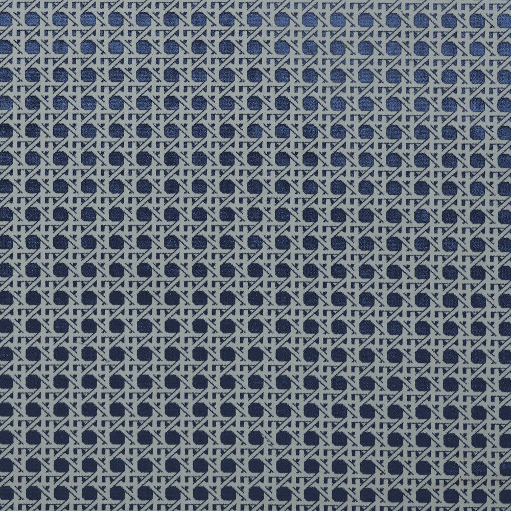 Miser 2 Sapphire by Marcus William Designer Fabric KAI/MARCUS WILLIAM MUSTIQUE 66%POL 34%COT TURKEY Horizontal: 1.500 and Vertical: 1.500 55 in - Swanky Fabrics -