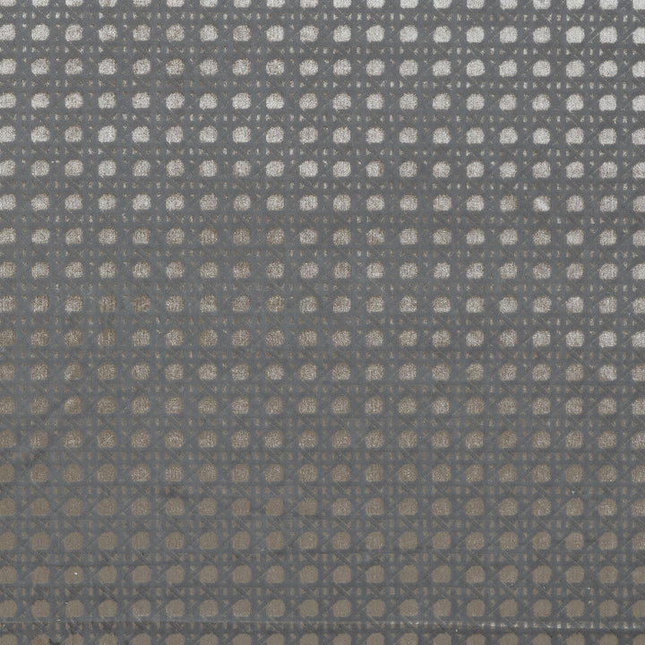 Miser 7 Aluminum by Marcus William Designer Fabric KAI/MARCUS WILLIAM MUSTIQUE 66%POL 34%COT TURKEY Horizontal: 1.500 and Vertical: 1.500 55 in - Swanky Fabrics -