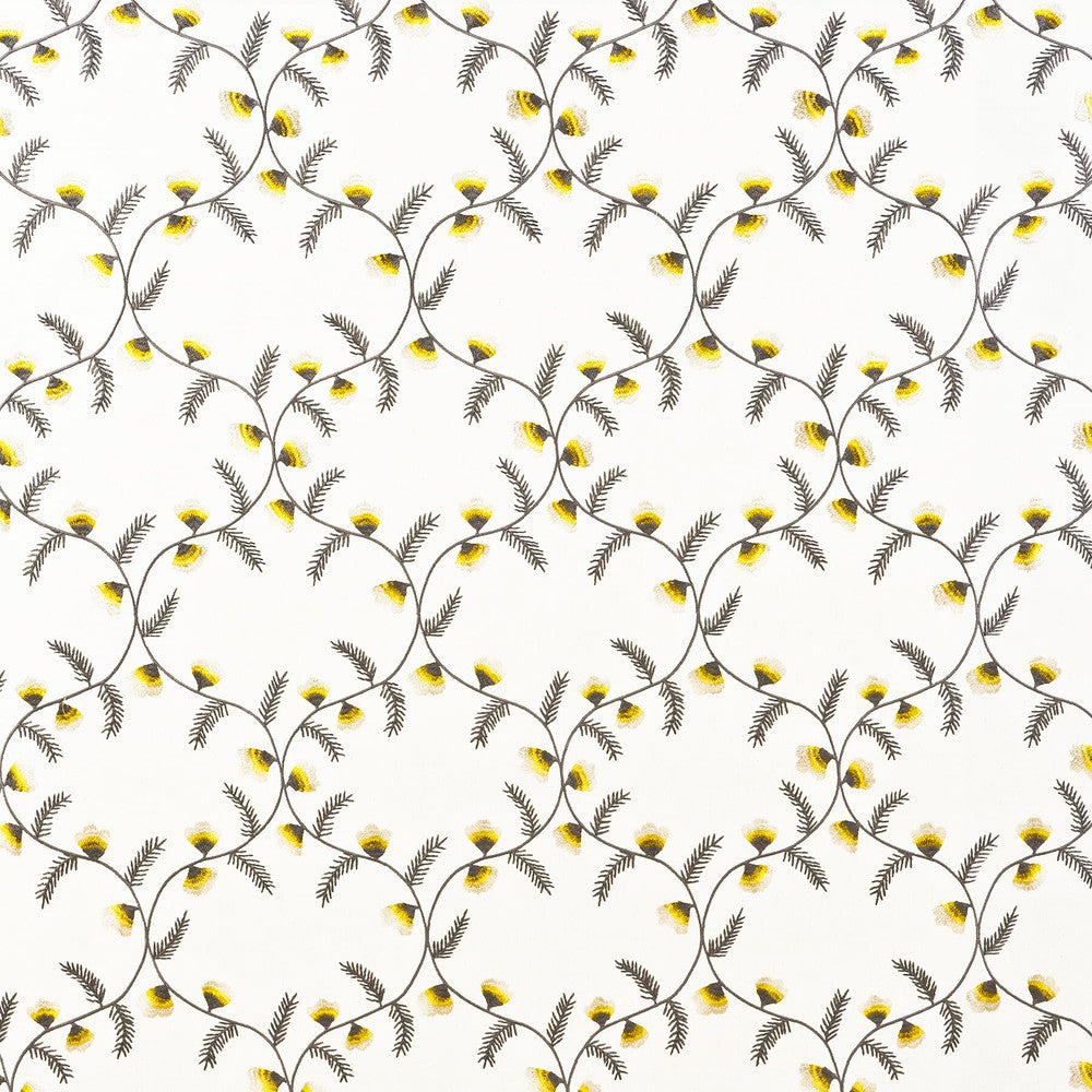 Mizzen 1 Grey by Marcus William Designer Fabric MARCUS WILLIAM HOME TREASURES 79%POL 13%COT 8%LIN %CEMB INDIA Horizontal: 10.625 and Vertical: 12.5 50.75 in - Swanky Fabrics -