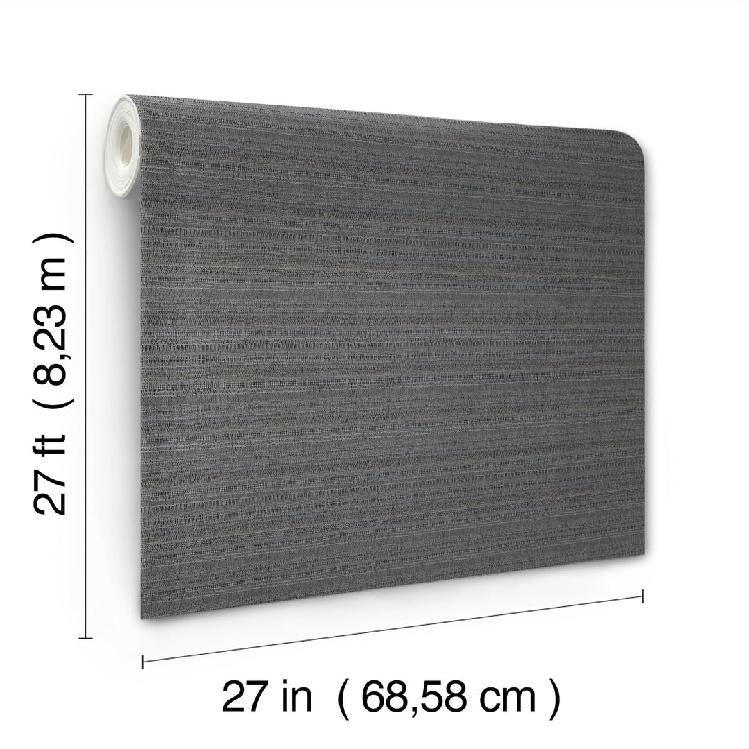 In The Details Charcoal Wallpaper by Magnolia Home Designer