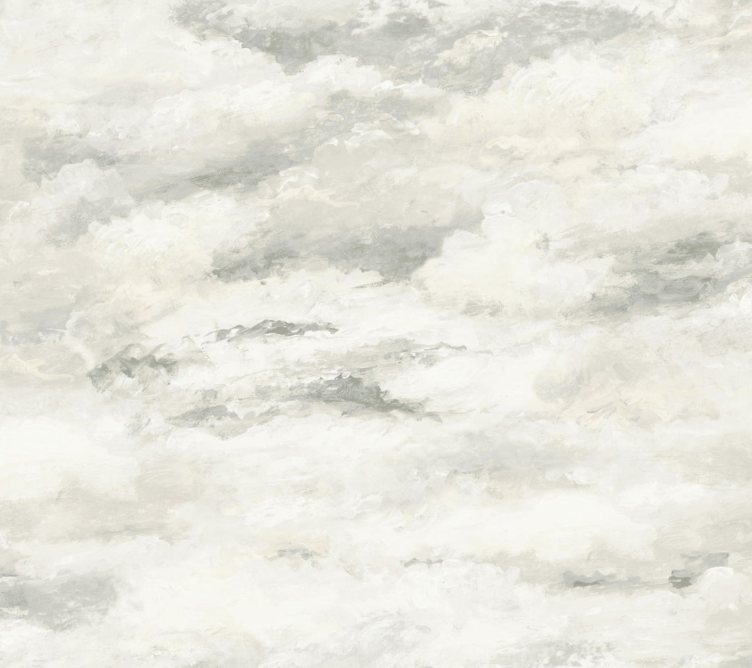 Plein Air Tan & Grey Wallpaper by York Wallcoverings Designer