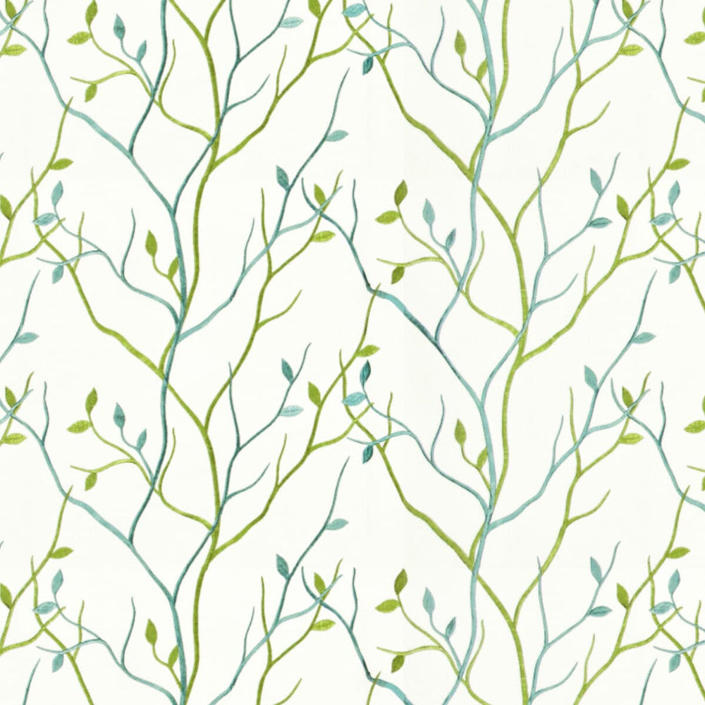 Mojo 1 Marine by Stout Designer Fabric RAINBOW LIBRARY SPA/TEAL 55%LIN 45%COT %VEMB INDIA Horizontal: 25 and Vertical: 15.75 52 in - Swanky Fabrics -