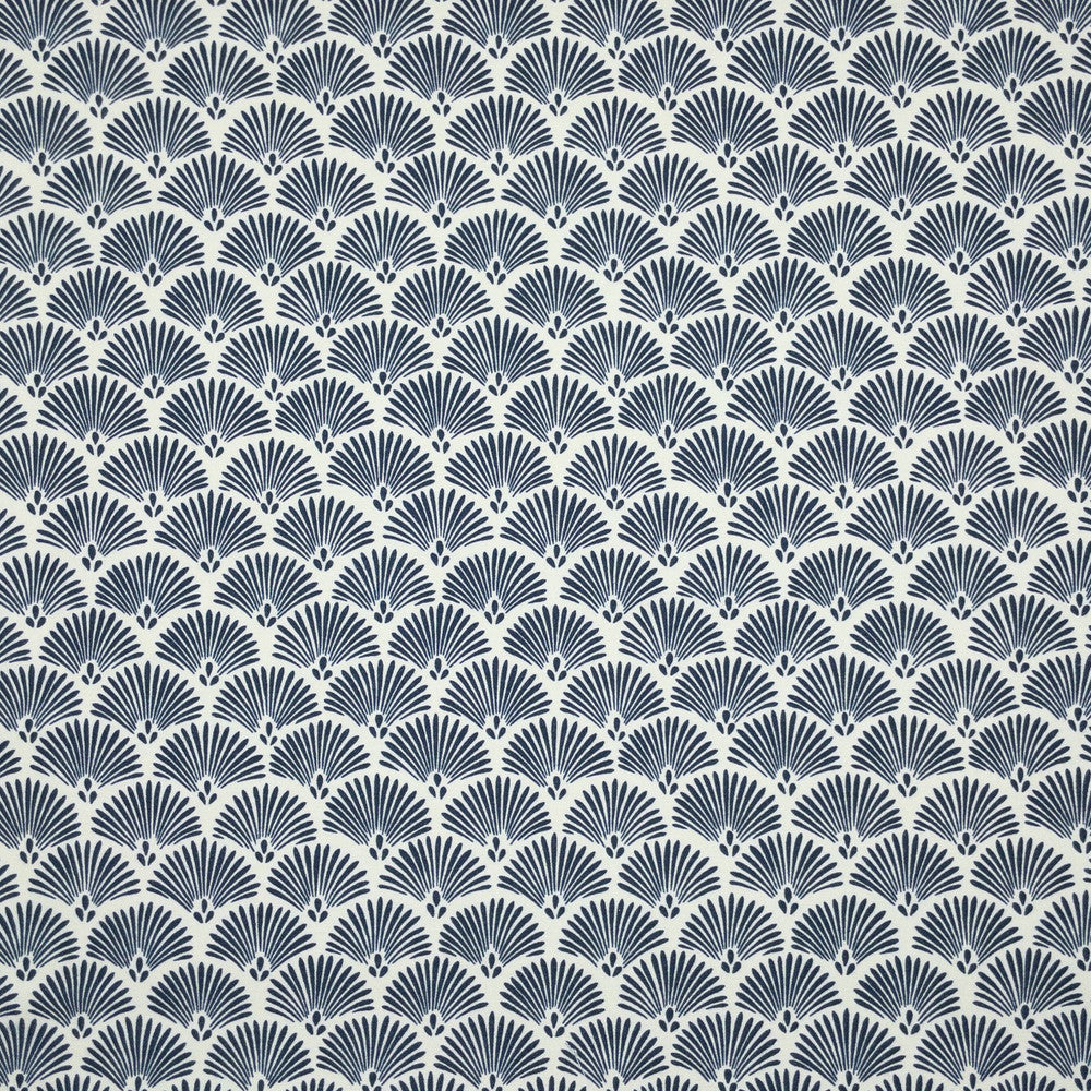 Moncheri 1 Indigo by Stout Fabric Stout Fabric Moncheri 1 IndigoFabric COMFORTABLE LIVING HAZE/NAVY 100%COT SPAIN </p><p>Repeat: H: 6.750, V: 6.750 54 in - Fabric Carolina -