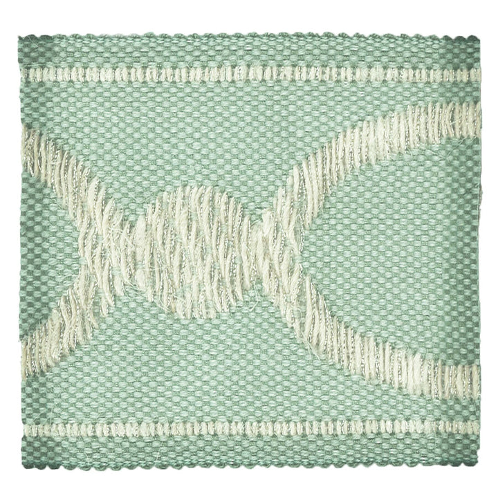 Monogram 2 Aqua by Stout Designer Trim MOONDUST TRIM 38%LIN 31%SVI 26%JUT 5%MTL CHINA PERFORMANCE RATED FABRIC WYZENBEEK 30 000 DOUBLE RUB WEAR TEST (HEAVY DUTY) FLAME RETARDANT-U.F.A.C. CLASS 1 CATB 117-2013 Horizontal: 0.000 and Vertical: 0.000 3 in - Swanky Fabrics -