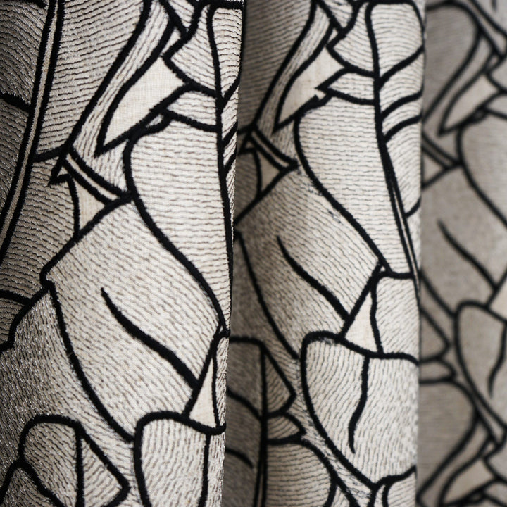 MONSTERA 99SJ101 by JF Designer Fabric JF Studio 60% Viscose, 40% Linen India  Horizontal: 9 and Vertical: 7.625 55  - Swanky Fabrics -