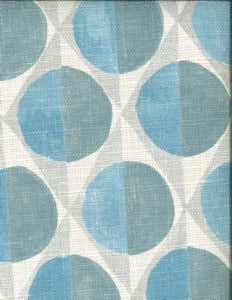 Montage Sky 201 by Norbar Designer Fabric MONTAGE 100% POLYESTER SPAIN 13 1/2"V 27 1/6"H 54" - Swanky Fabrics -