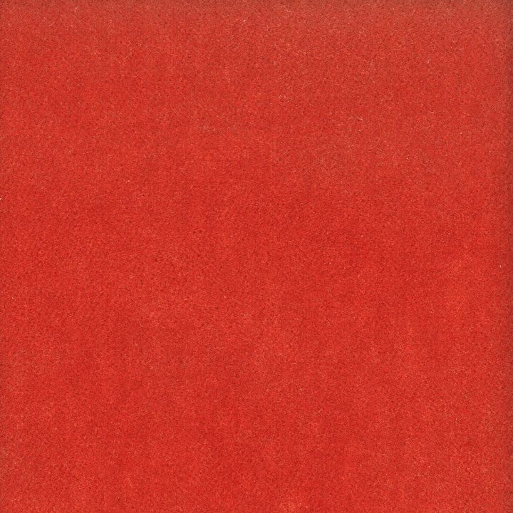 Moore 31 Tomato by Stout Designer Fabric TIMELESS VELVETS 82%POL 18%COT SOUTH KOREA WYZENBEEK 50 000 DOUBLE RUB WEAR TEST (HEAVY DUTY) Horizontal: 0.000 and Vertical: 0.000 54.75 in - Swanky Fabrics -