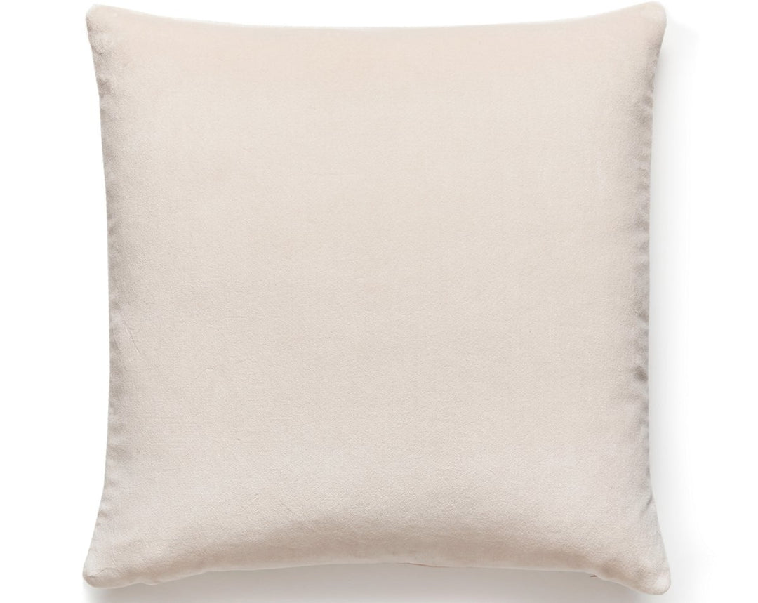 Torino Velvet Pillow 22 X 22 - Buttercream MTTORIPILL0002 by Scalamandre Designer Pillow