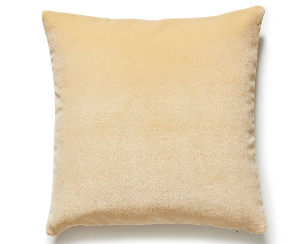 Torino Velvet Pillow 22 X 22 - Sand MTTORIPILL0003 by Scalamandre Designer Pillow