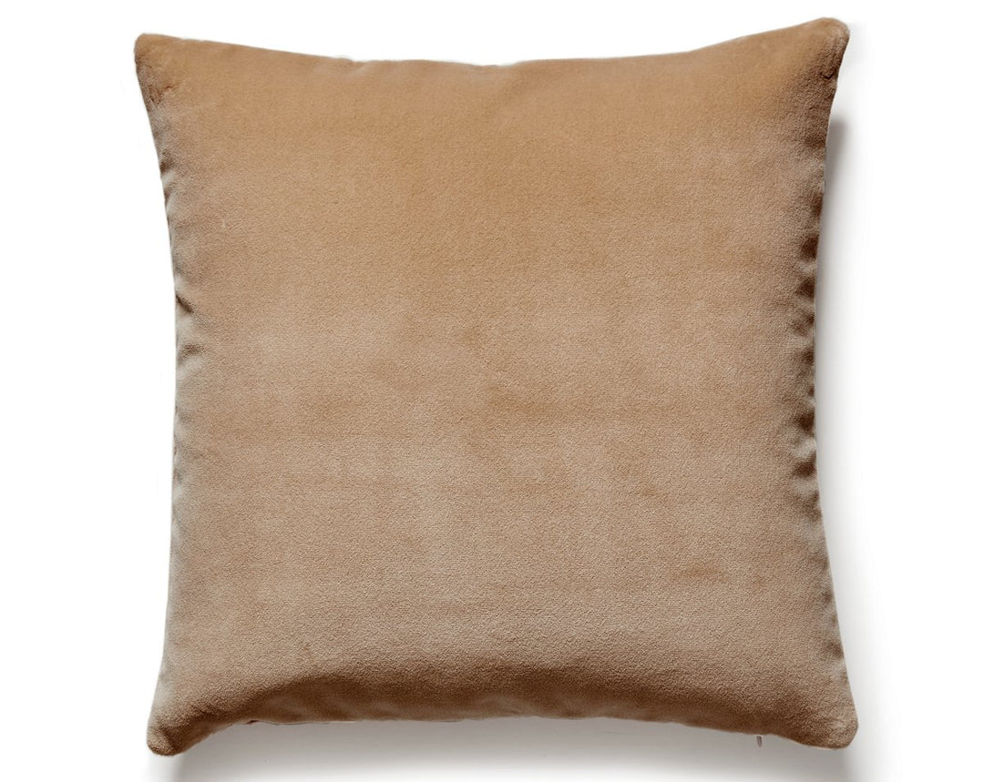 Torino Velvet Pillow 22 X 22 - Doe MTTORIPILL0004 by Scalamandre Designer Pillow