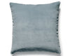 Torino Velvet Pillow 22 X 22 - Steeple Gray MTTORIPILL0007 by Scalamandre Designer Pillow