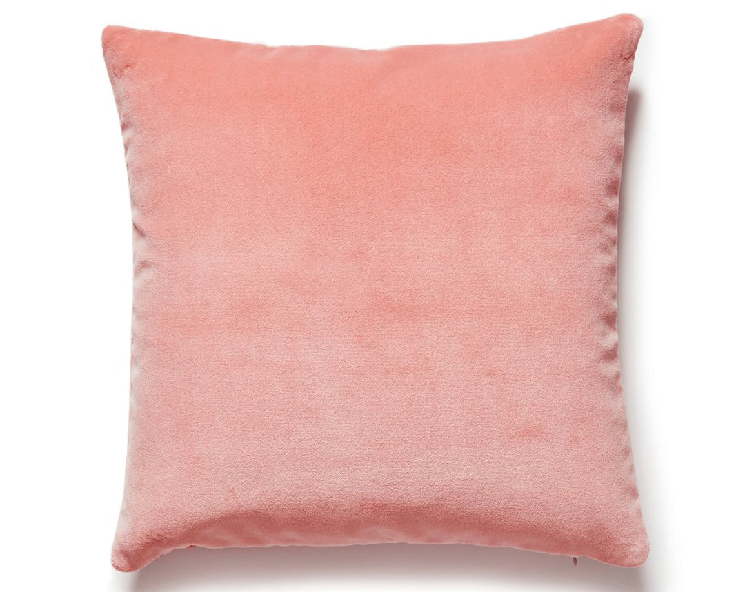 Torino Velvet Pillow 22 X 22 - Blush MTTORIPILL0010 by Scalamandre Designer Pillow