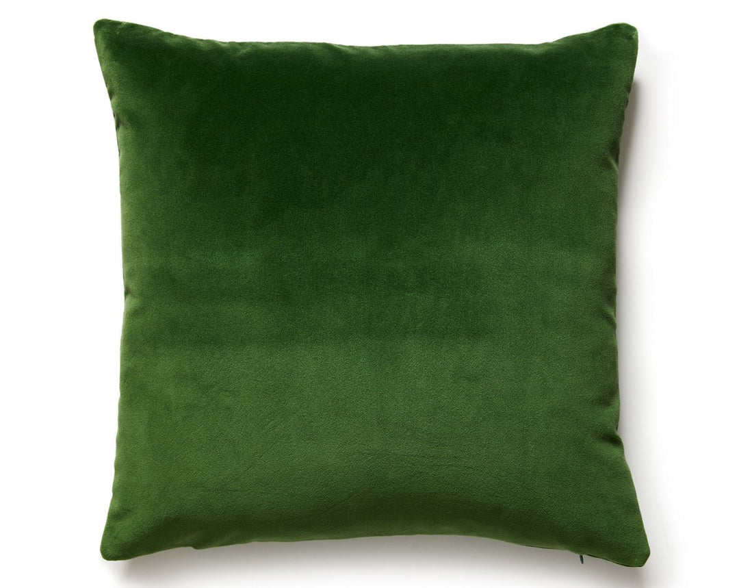 Torino Velvet Pillow 22 X 22 - Jungle MTTORIPILL0019 by Scalamandre Designer Pillow
