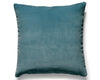 Torino Velvet Pillow 22 X 22 - Teal MTTORIPILL0022 by Scalamandre Designer Pillow