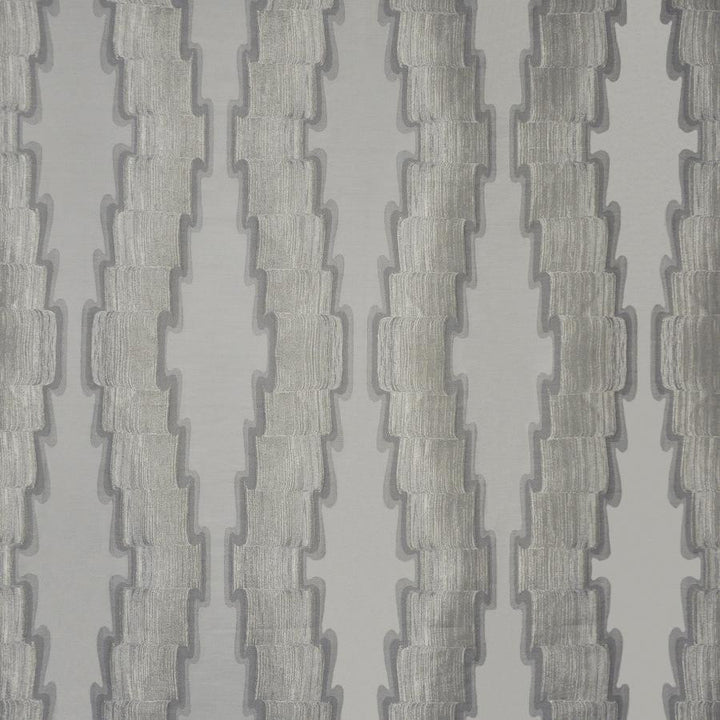 Mackie # 331 Platinum by Maxwell Designer Fabric Telafina Season Xii 36% SPUN VISCOSE/30% ZARI 21% VISCOSE/13% POLYESTER INDIA V-18.9"H-13" 54.75" - Swanky Fabrics -