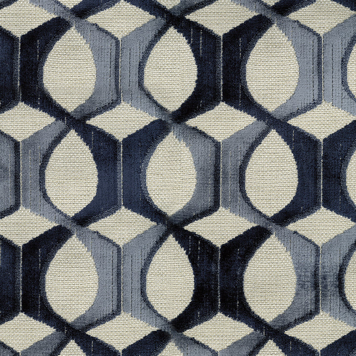 Mural 36 Indigo by ABBEYSHEA Designer Fabric 56% Polyester
44% Rayon CN 30,000 Double Rubs (Wyzenbeek) </p><p>Repeat: Horizontal: 10 in. (25.4 cm) up the roll and Vertical: 9.3 in. (23.6 cm) across the roll 55 in. (140 cm) - Swanky Fabrics -
