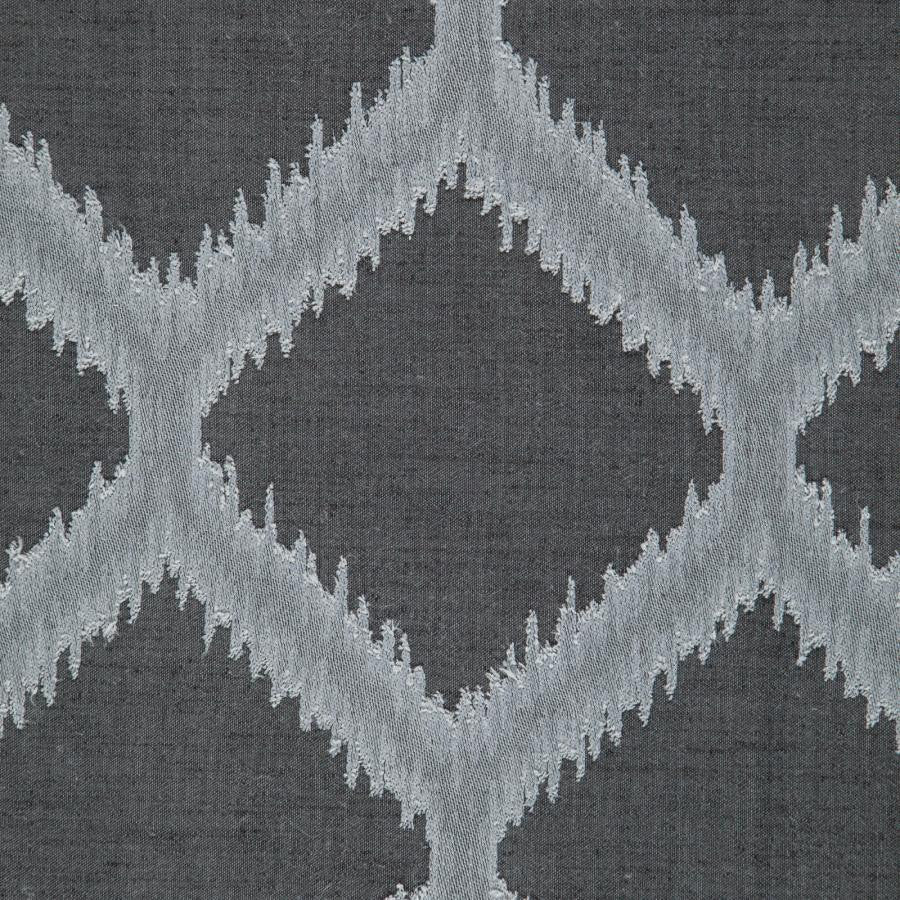 Marcel # 606 Zinc by Maxwell Designer Fabric Wide Width Drapery 100% POLYESTER TURKEY V-14.75"H-10.75" 117.75" - Swanky Fabrics -