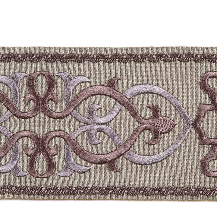 Mainz Lilac by Europatex Designer Fabric Tapes Galore 100% Polyester 8.63" 3.00 inches - Swanky Fabrics -