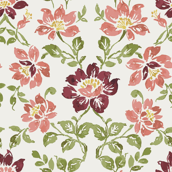 MasterPiece A Red by Europatex Designer Fabric Masterpiece 55% Linen, 45% Viscose Rayon 27" H, 27" V 55.00 inches - Swanky Fabrics -