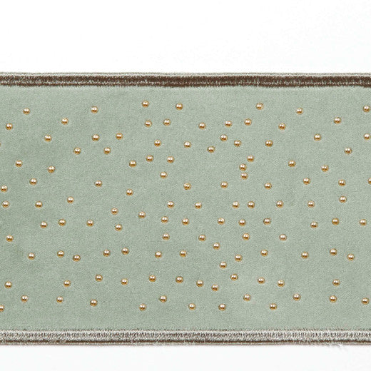 Mellow - Lemongrass by Europatex Designer Fabric Mellow 82.1% Polyester / 11% Rayon / 6.9% Metallic yarn China See Sample Horizontal: N/A and Vertical: N/A 3.00 inches  - Swanky Fabrics -